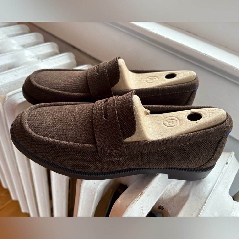 Rothy's ReVelvet Penny Loafer in Bistro. NWT. Size 8